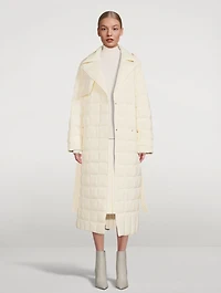 Penelope Belted Down Trench Coat