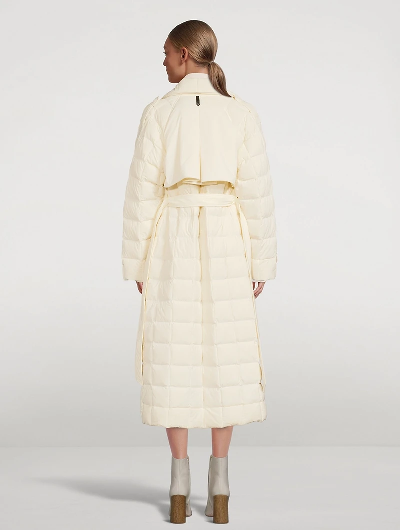 Penelope Belted Down Trench Coat