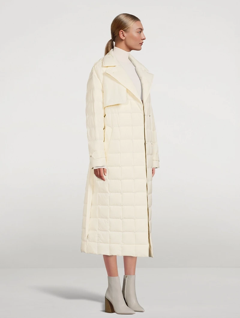 Penelope Belted Down Trench Coat