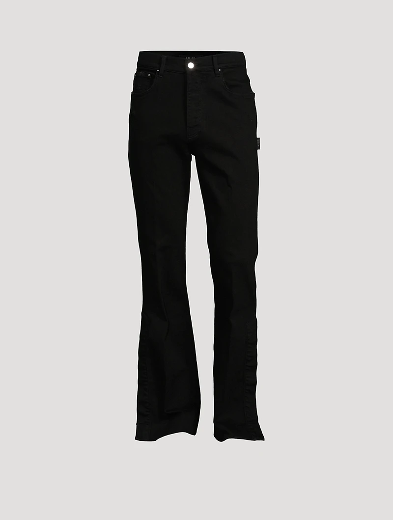 Stack Flared Slim-Fit Jeans