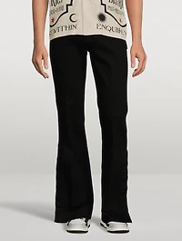 Stack Flared Slim-Fit Jeans