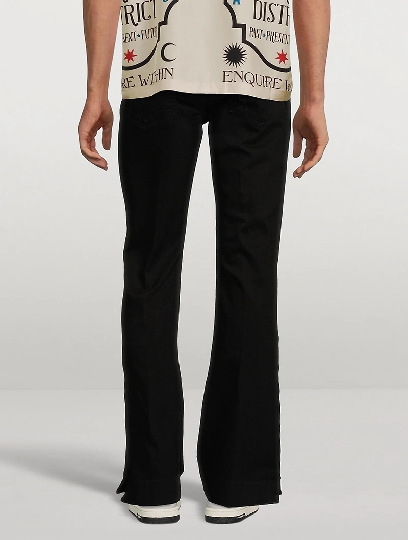 Stack Flared Slim-Fit Jeans