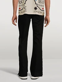 Stack Flared Slim-Fit Jeans