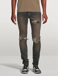 MX1 Skinny Jeans With Plaid