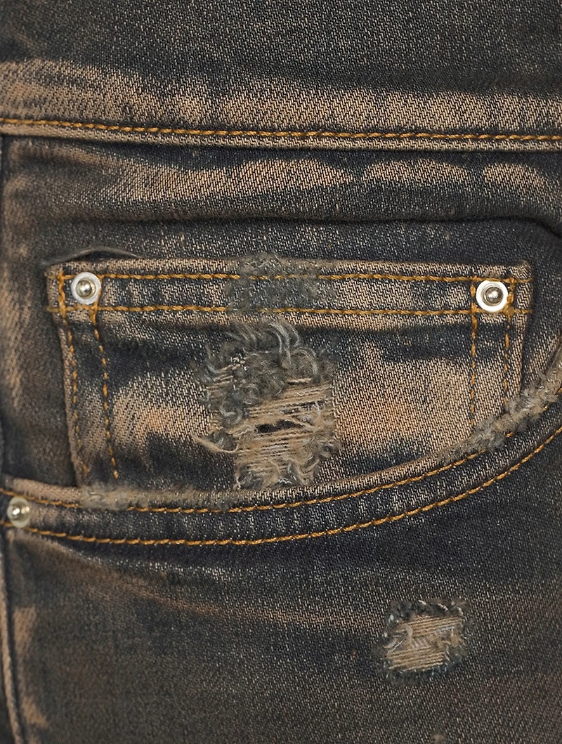 MX1 Skinny Jeans With Plaid