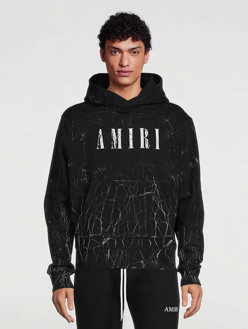 Cracked Dye Hoodie With Core Logo