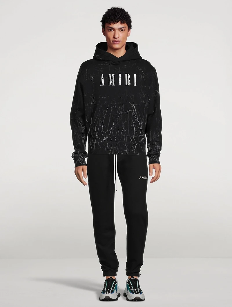 Cracked Dye Hoodie With Core Logo
