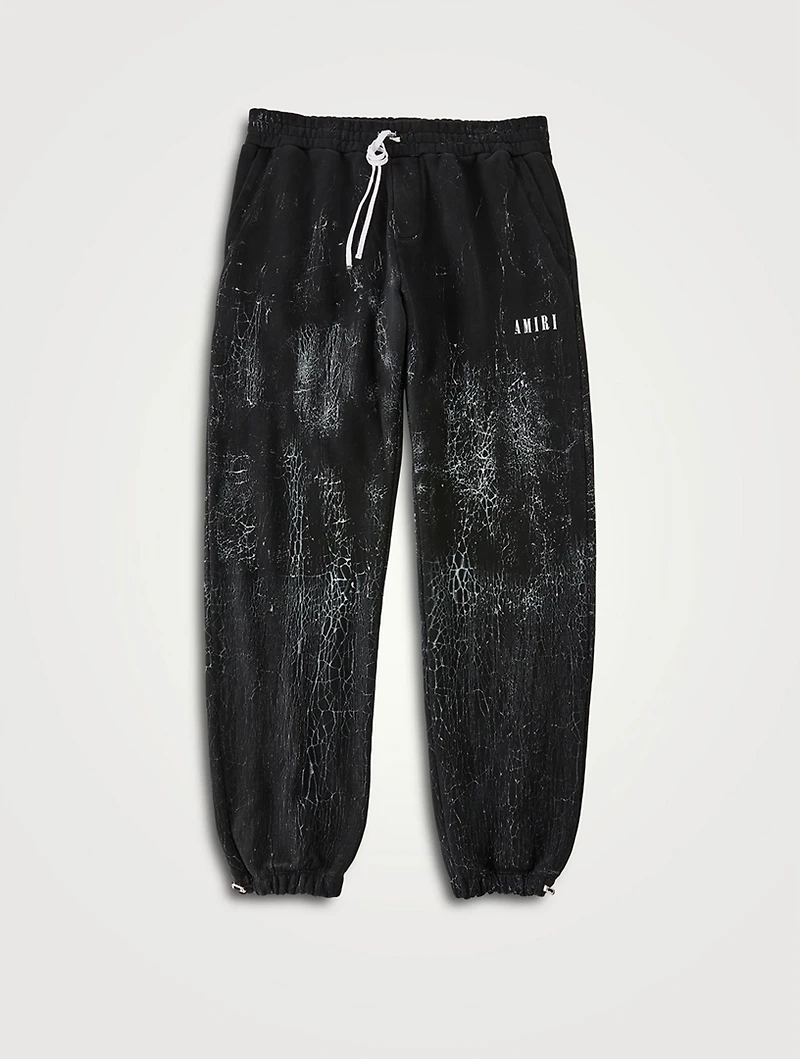 Cracked Dye Logo Sweatpants