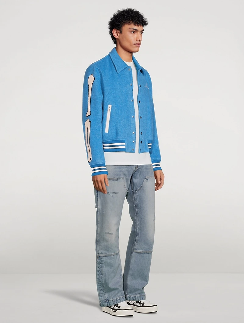 Bones Wool Varsity Jacket