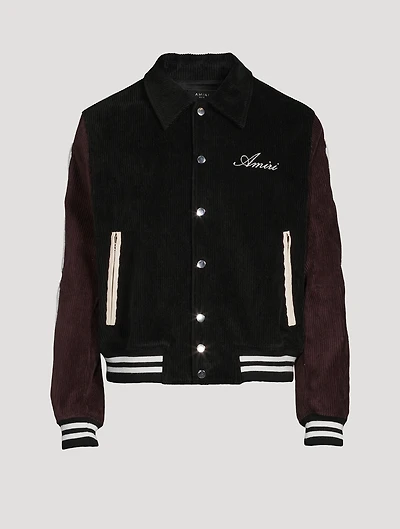 Corduroy Bones Varsity Jacket