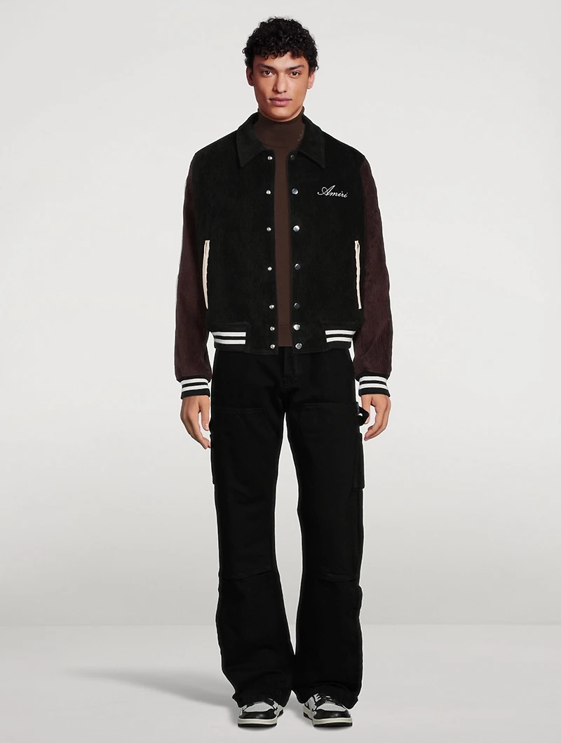 Corduroy Bones Varsity Jacket