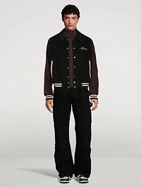 Corduroy Bones Varsity Jacket