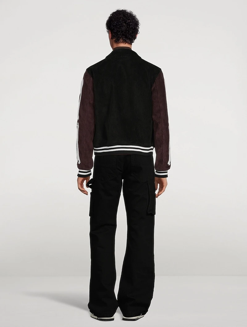 Corduroy Bones Varsity Jacket
