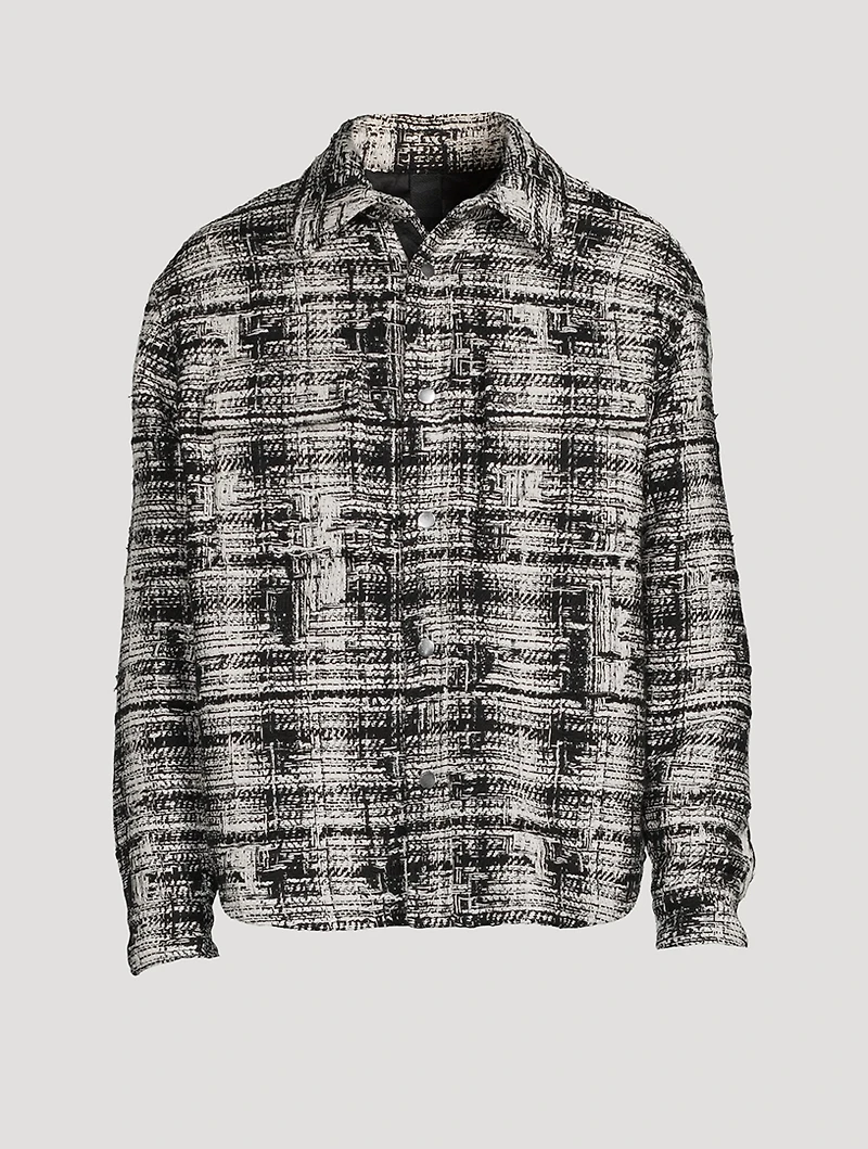 Tweed Padded Overshirt