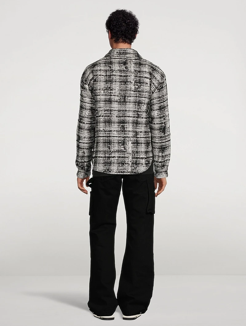 Tweed Padded Overshirt