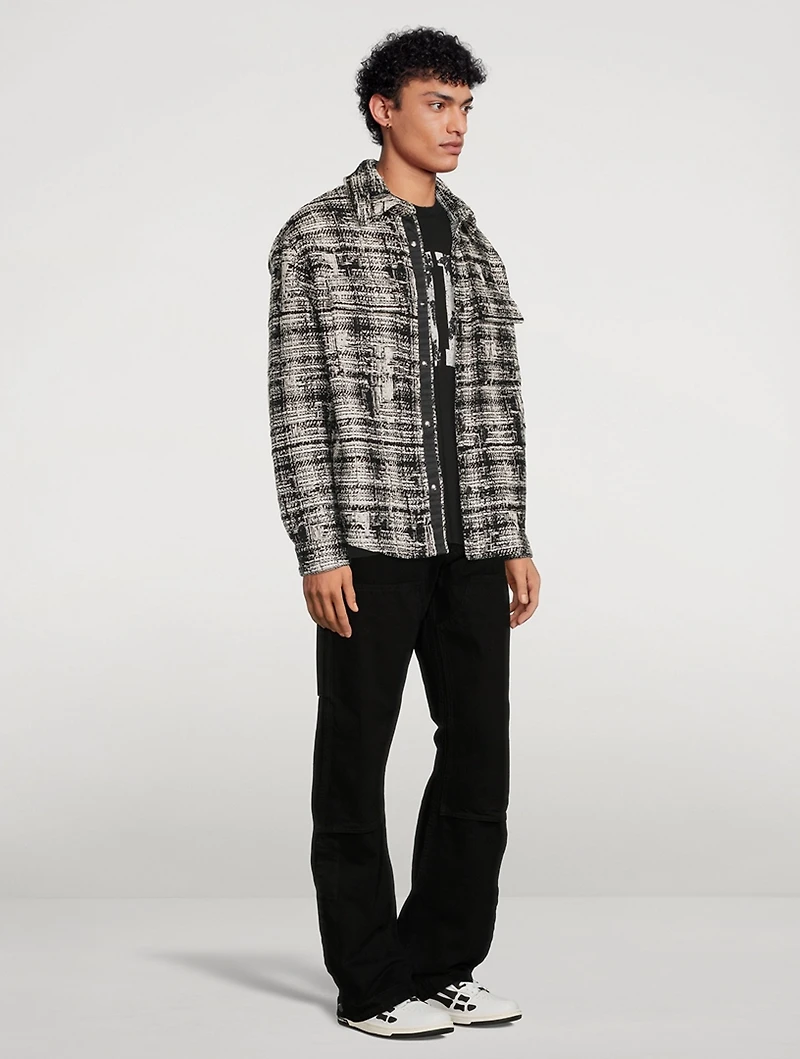 Tweed Padded Overshirt