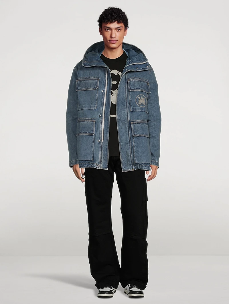 Denim Logo Parka