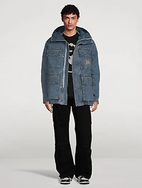 Denim Logo Parka