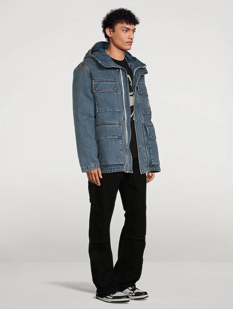 Denim Logo Parka
