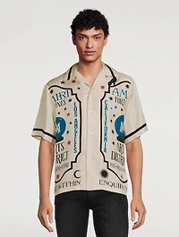Fortune Silk Bowling Shirt