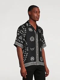 Ouija Board Silk Bowling Shirt