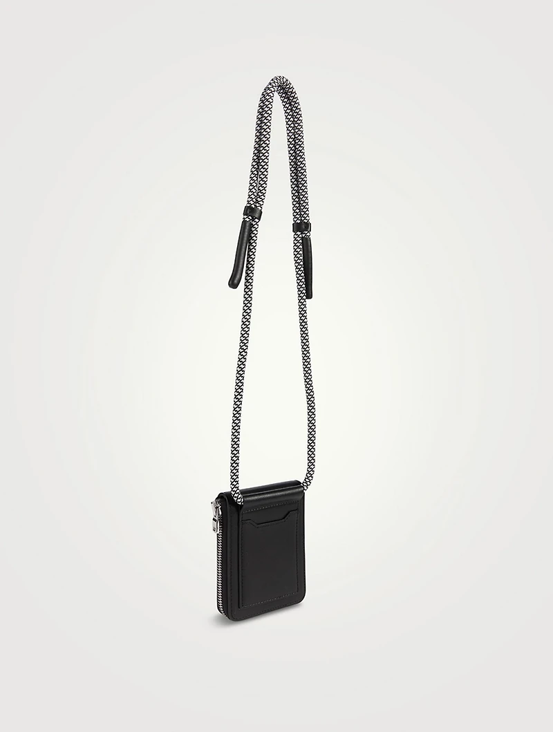 Leather Crossbody Wallet