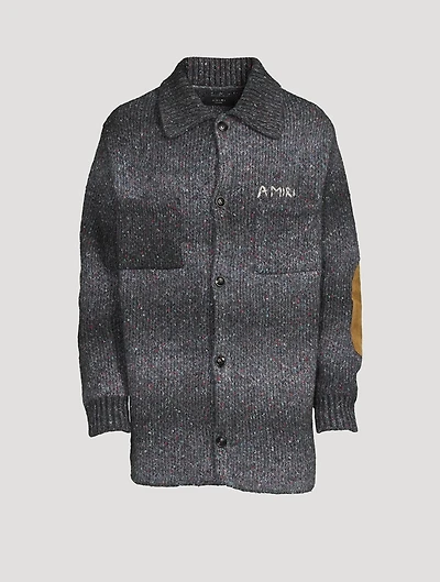 Space Dye Alpaca-Blend Overshirt