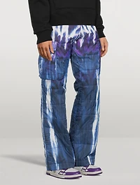 Tie Dye Quilted Cargo Pants