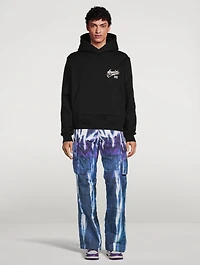 Tie Dye Quilted Cargo Pants