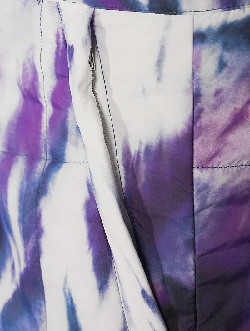 Tie Dye Quilted Cargo Pants