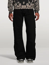 Cotton Straight-Leg Carpenter Jeans