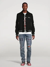 Serif Logo Slim-Fit Jeans
