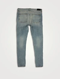 MX1 Skinny Jeans With Leather Patches