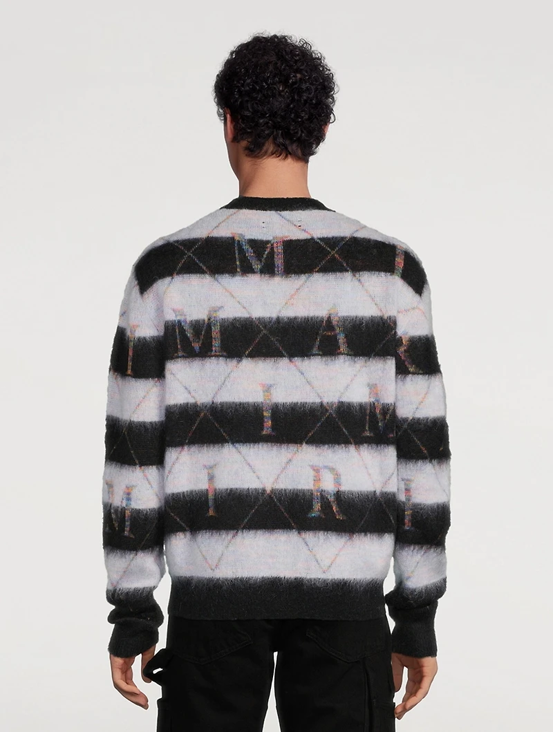 Alpaca And Mohair Striped Sweater