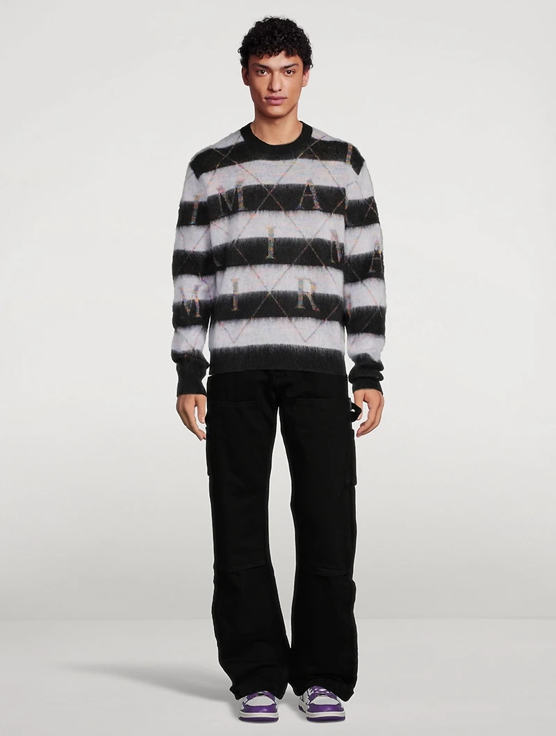 Alpaca And Mohair Striped Sweater