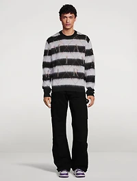 Alpaca And Mohair Striped Sweater