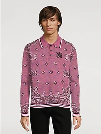 Space Dye Bandana Polo Shirt