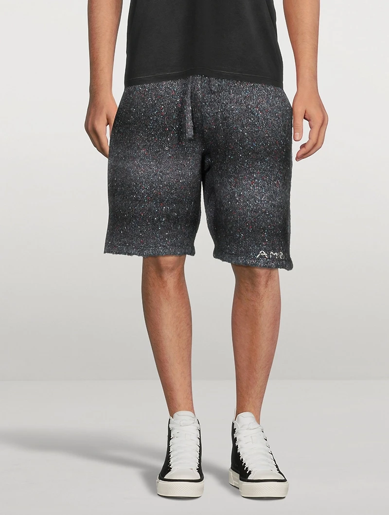 Space Dye Alpaca-Blend Shorts