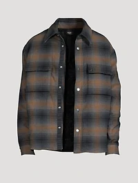 Plaid Padded Overshirt