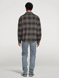 Plaid Padded Overshirt