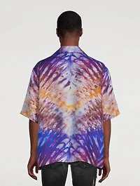 Tie-Dye Silk Bowling Shirt
