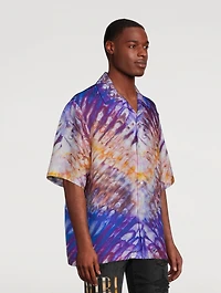 Tie-Dye Silk Bowling Shirt
