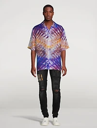 Tie-Dye Silk Bowling Shirt
