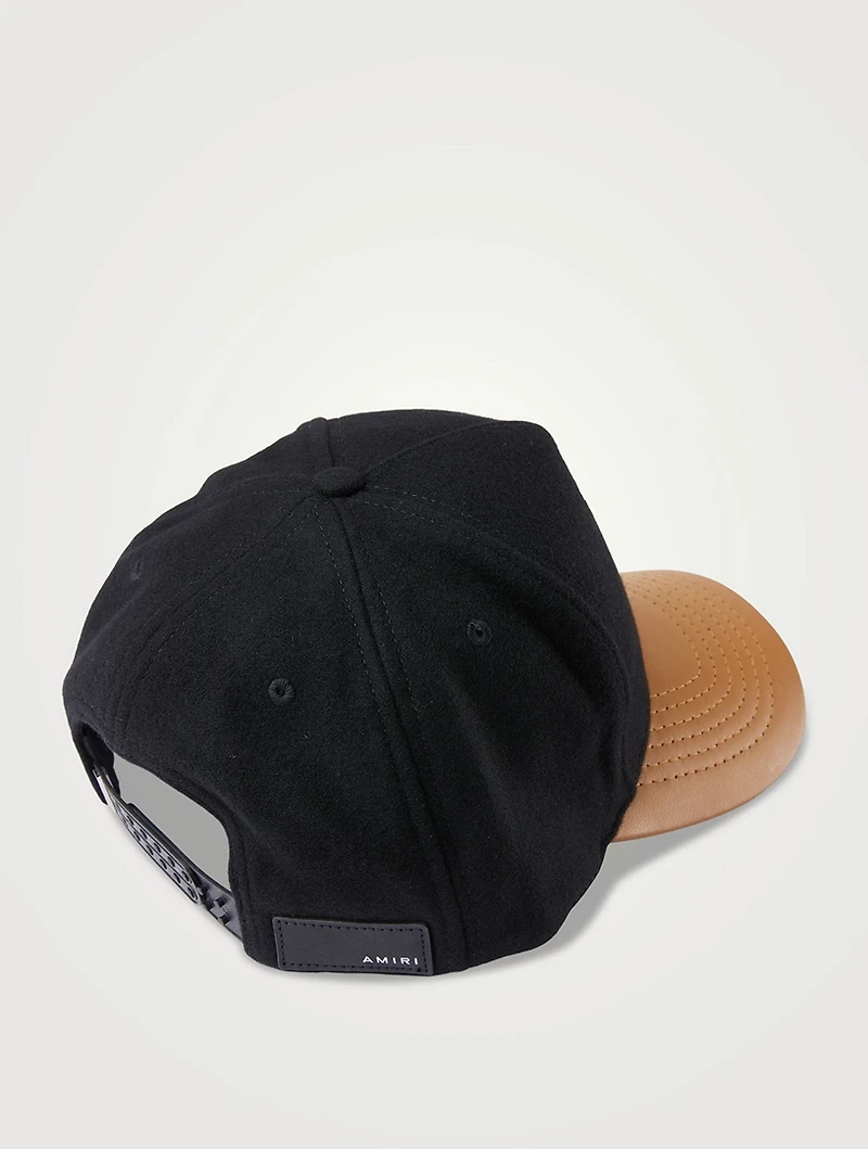 M.A. Wool And Leather Cap