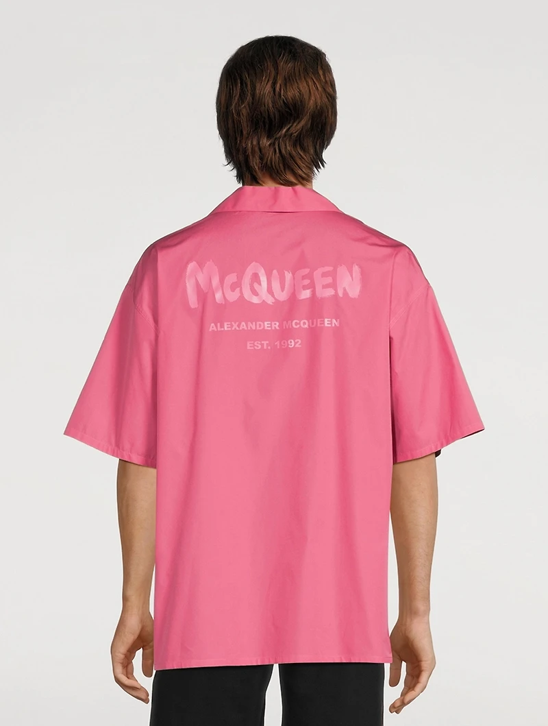 Cotton Short-Sleeve Boxy Shirt
