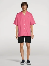 Cotton Short-Sleeve Boxy Shirt