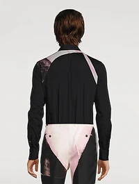 Brushstroke Harness Slim-Fit Shirt