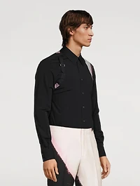 Brushstroke Harness Slim-Fit Shirt