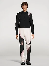 Brushstroke Harness Slim-Fit Shirt