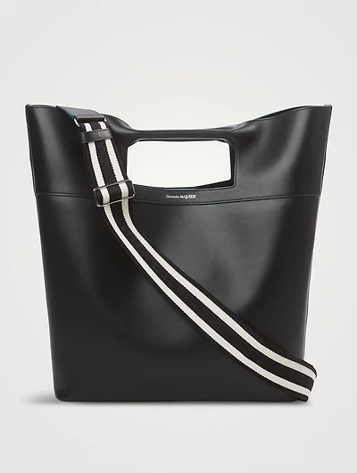 Leather Square Tote Bag